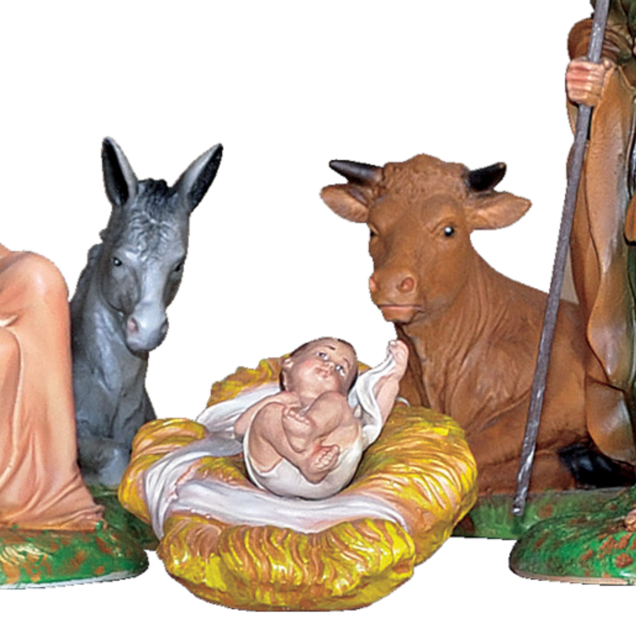 Presepe Natività 12 Pezzi 20 cm in Resina Piena