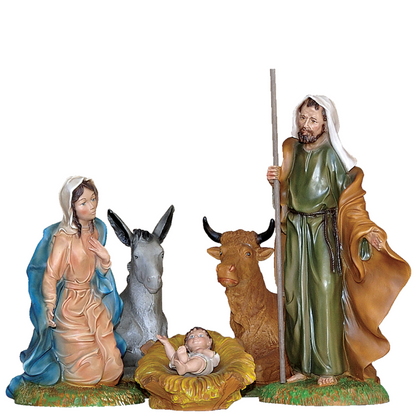 Presepe Natività 12 Pezzi 30 cm in Resina Piena