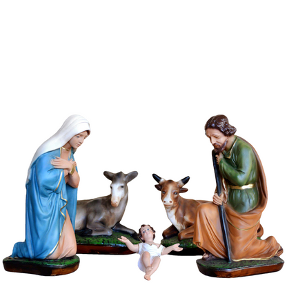 Presepe Natività 5 Pezzi 34 cm in Resina
