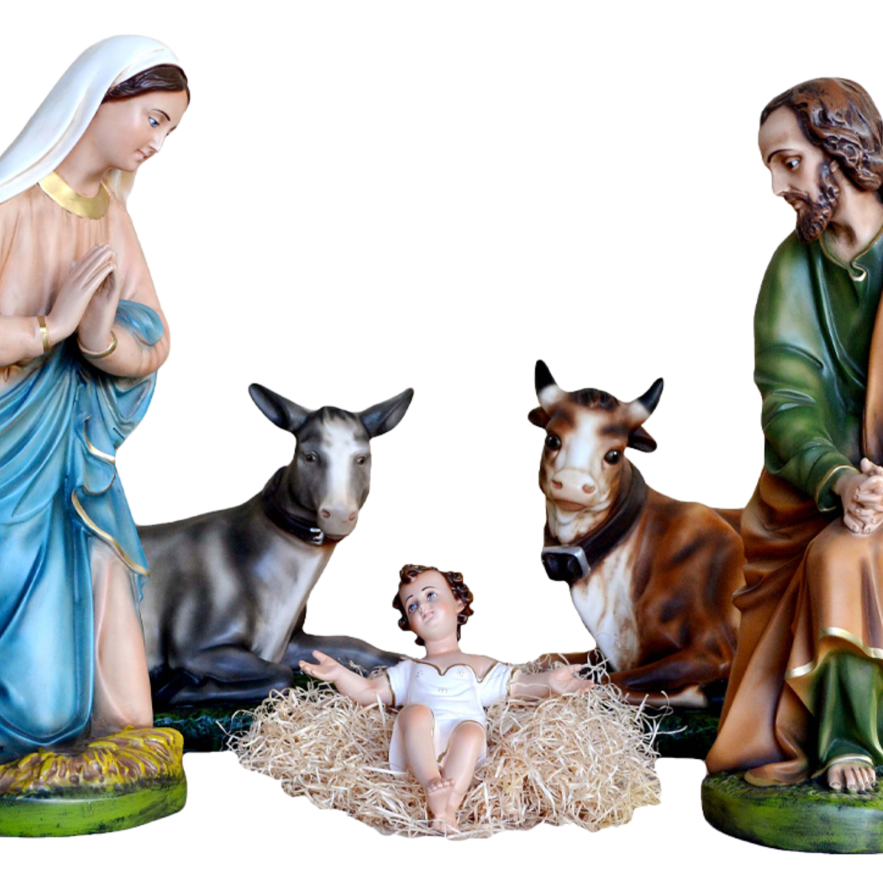 Presepe Natività 5 Pezzi 65 cm in Resina