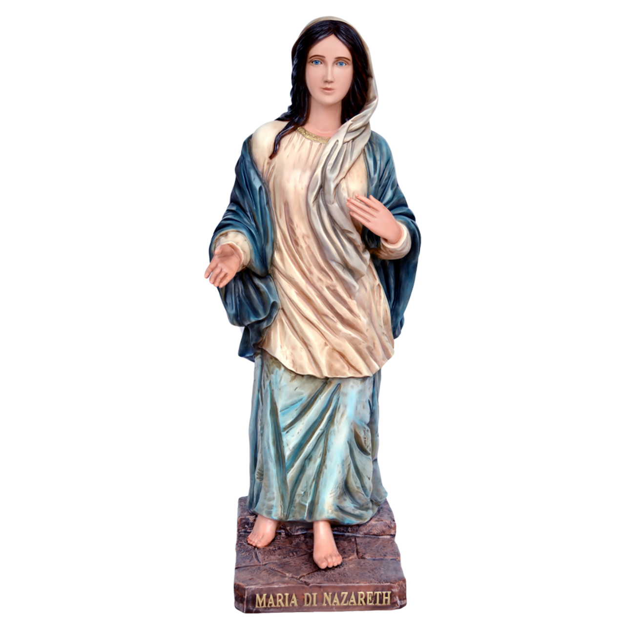 Statua Madonna Maria di Nazareth 120 cm in Vetroresina
