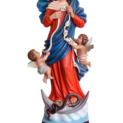 Statua Madonna Maria che Scioglie i Nodi 100 cm in Resina