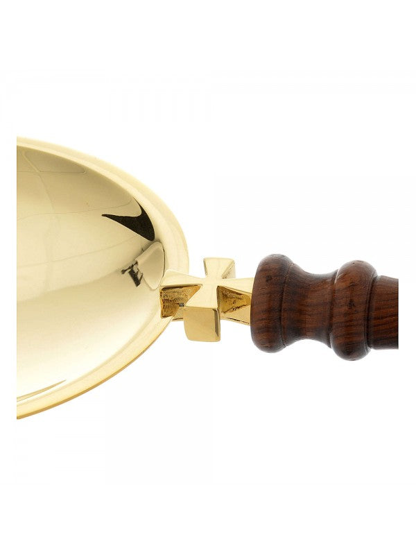 Patena con Manico in Legno Lunghezza 31 Centimetri