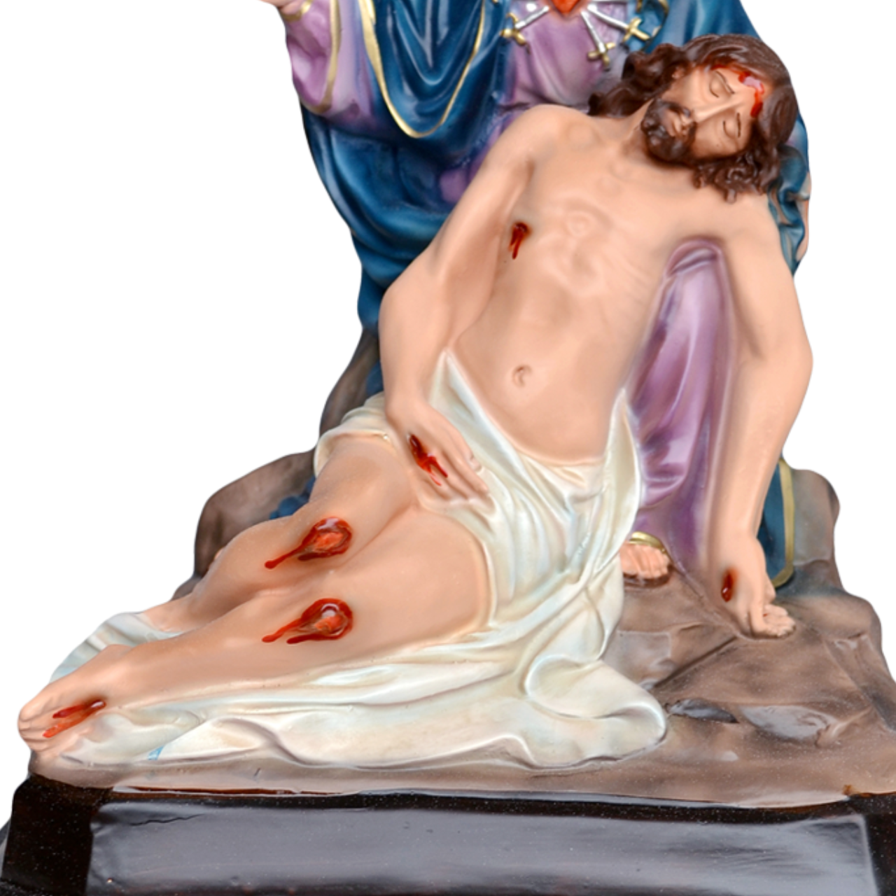 Statua Madonna Pietà 30 cm in Resina Piena