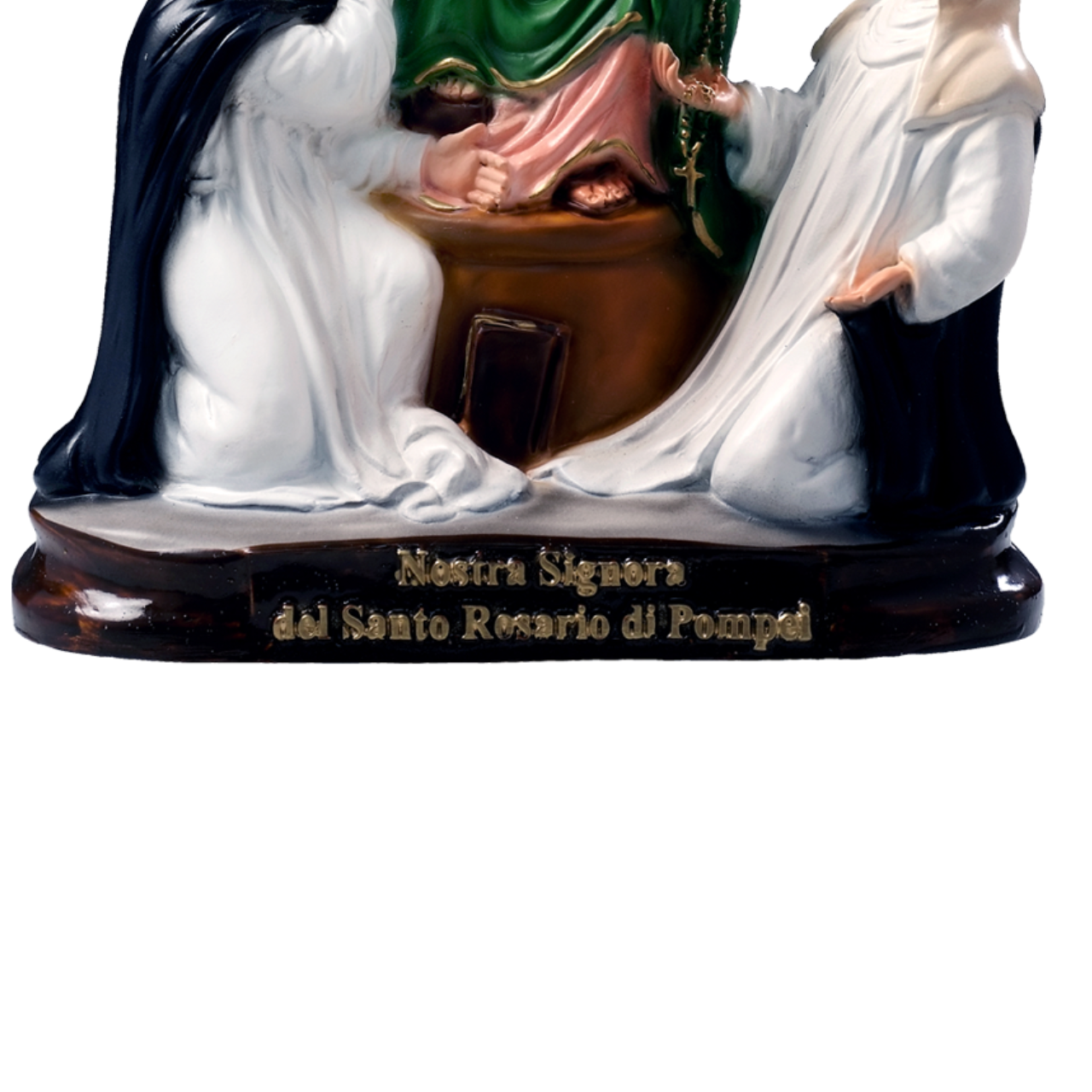 Statua Madonna Pompei 25 cm in Resina Piena