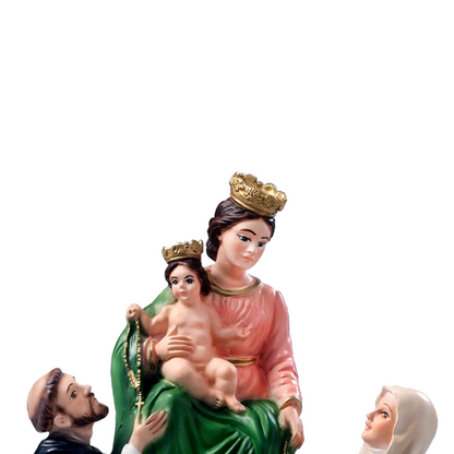 Statua Madonna Pompei 25 cm in Resina Piena