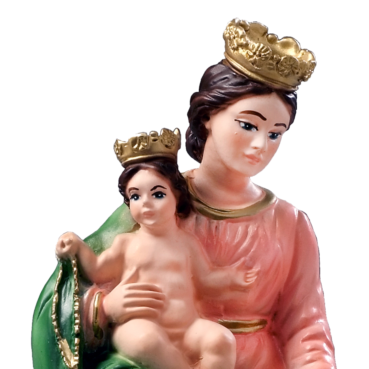 Statua Madonna Pompei 25 cm in Resina Piena