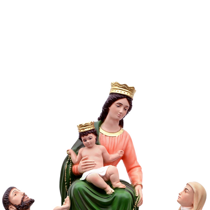 Statua Madonna Pompei 50 cm in Resina