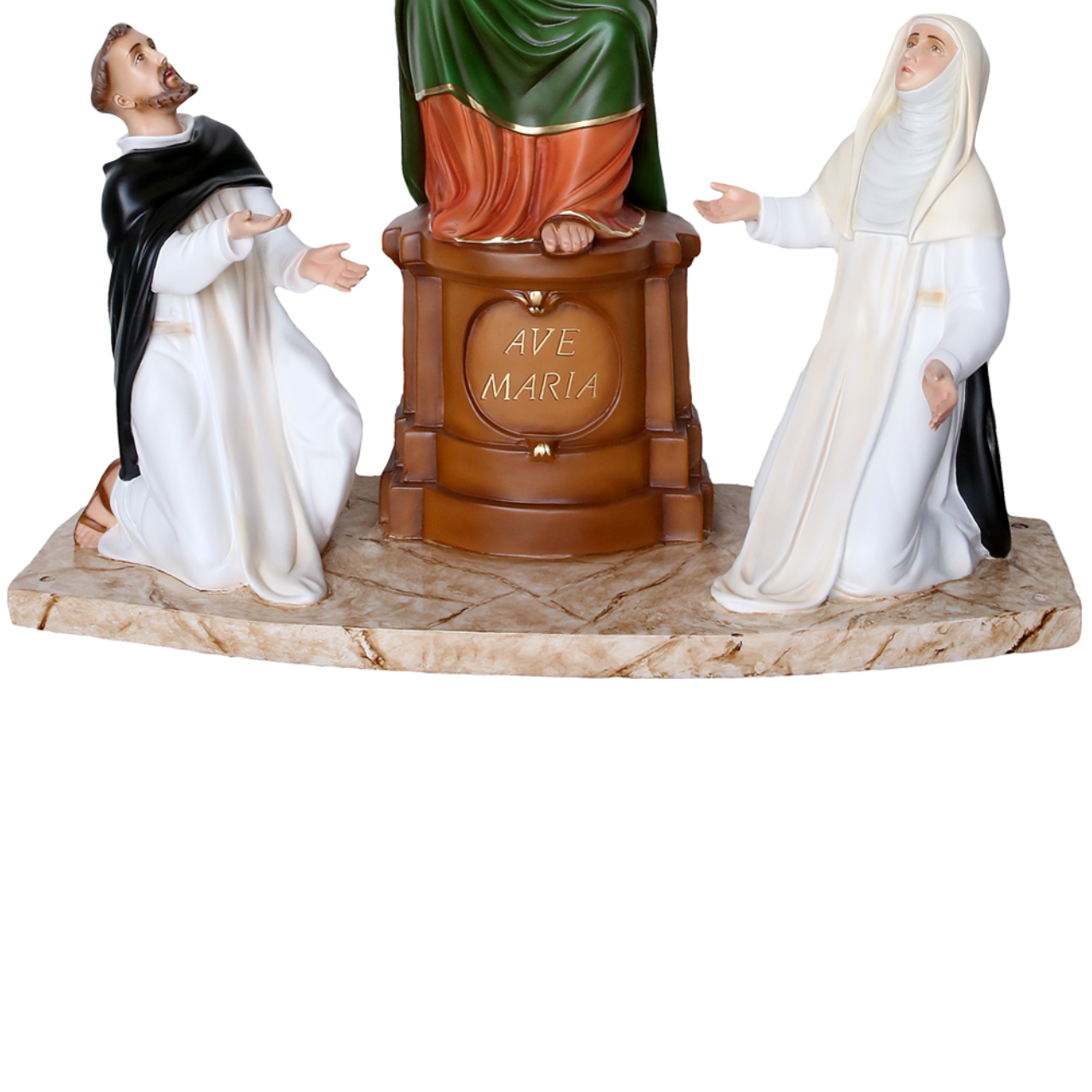 Statua Madonna Pompei 85 cm Personaggi 45x30 cm in Vetroresina