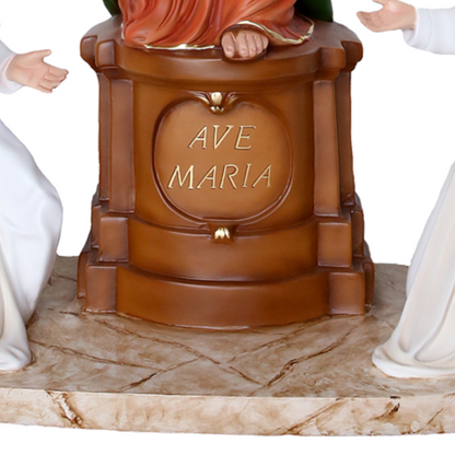 Statua Madonna Pompei 85 cm Personaggi 45x30 cm in Vetroresina