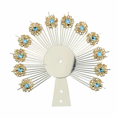 Raggiera Tre Fasce Raggi Stelle e Strass in Ottone