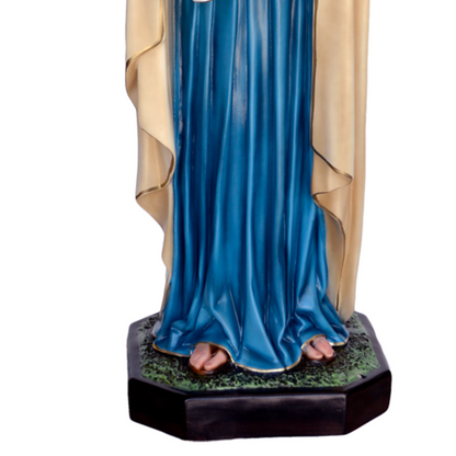 Statua Madonna Regina degli Apostoli 100 cm in Vetroresina