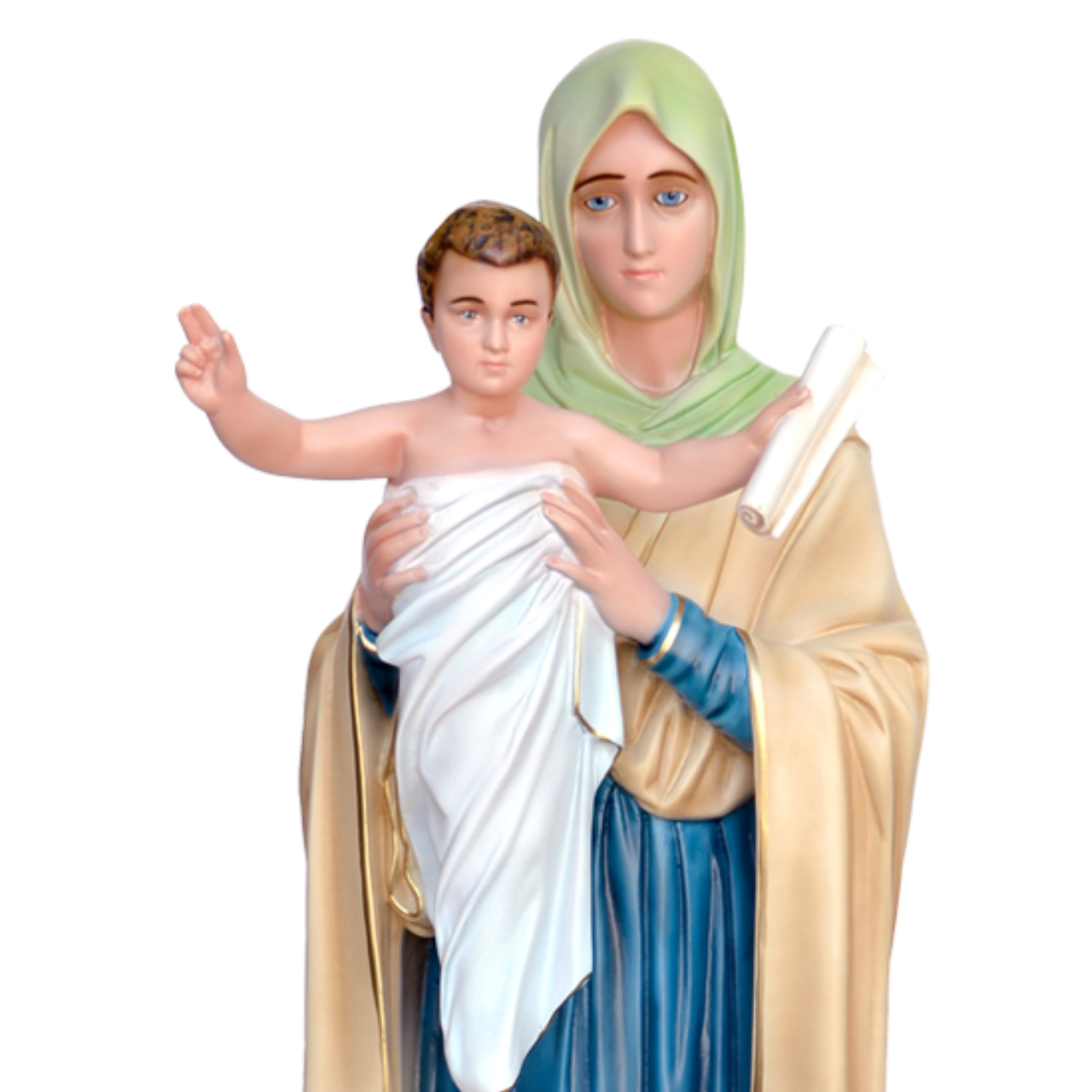 Statua Madonna Regina degli Apostoli 100 cm in Vetroresina