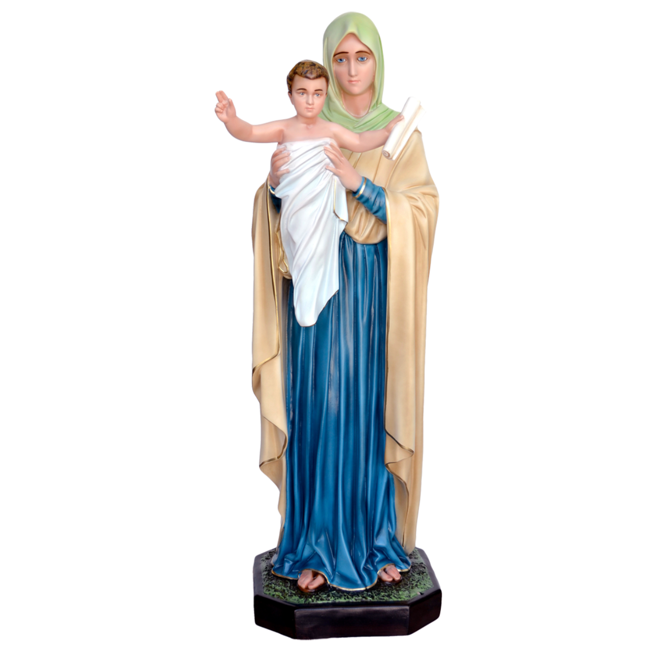 Statua Madonna Regina degli Apostoli 100 cm in Vetroresina