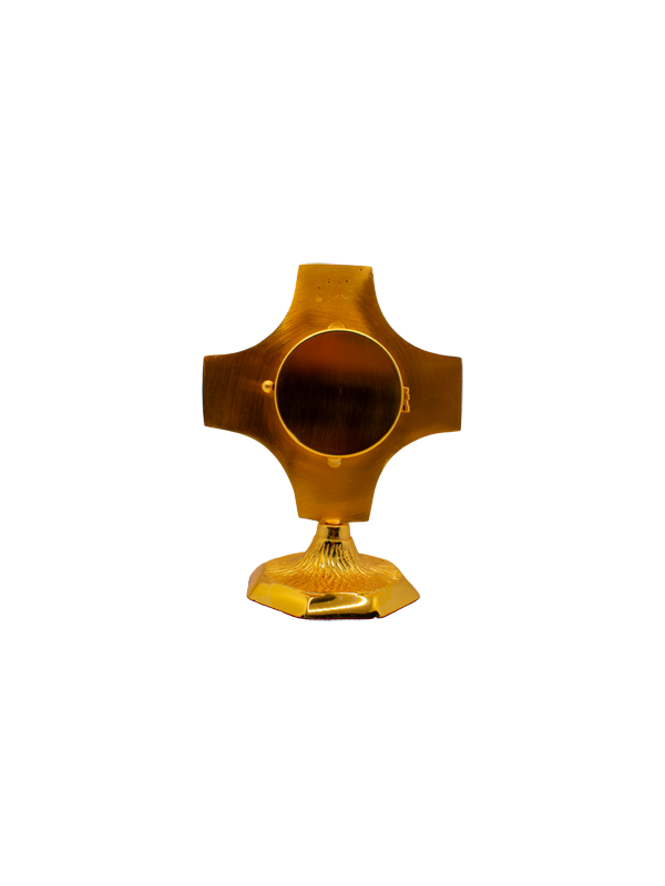 Reliquiario in Ottone Dorato a Raggiera