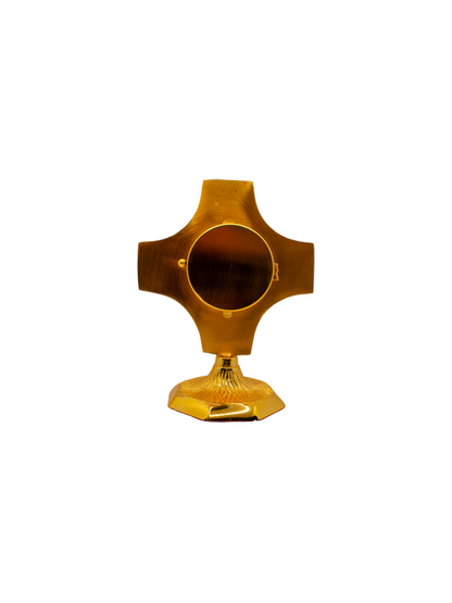 Reliquiario in Ottone Dorato a Raggiera