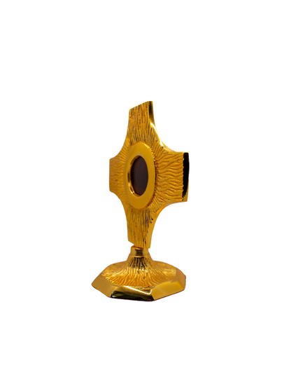 Reliquiario in Ottone Dorato a Raggiera