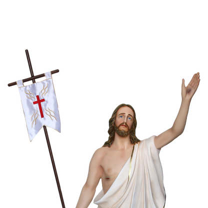 Statua Gesù Risorto 130 cm in Vetroresina