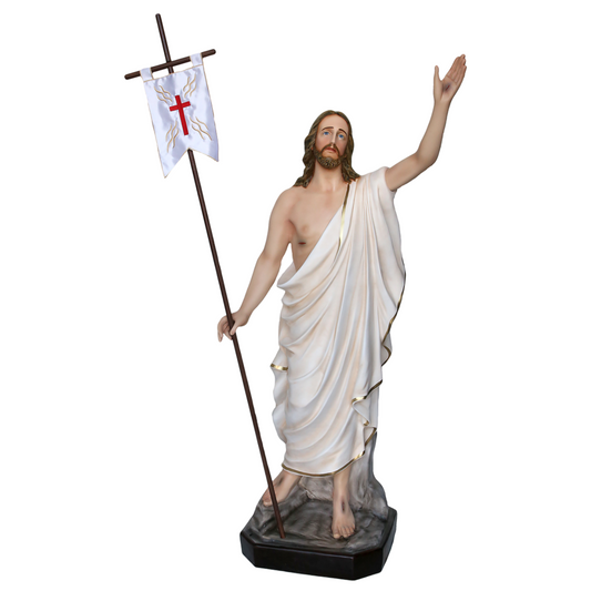 Statua Gesù Risorto 130 cm in Vetroresina