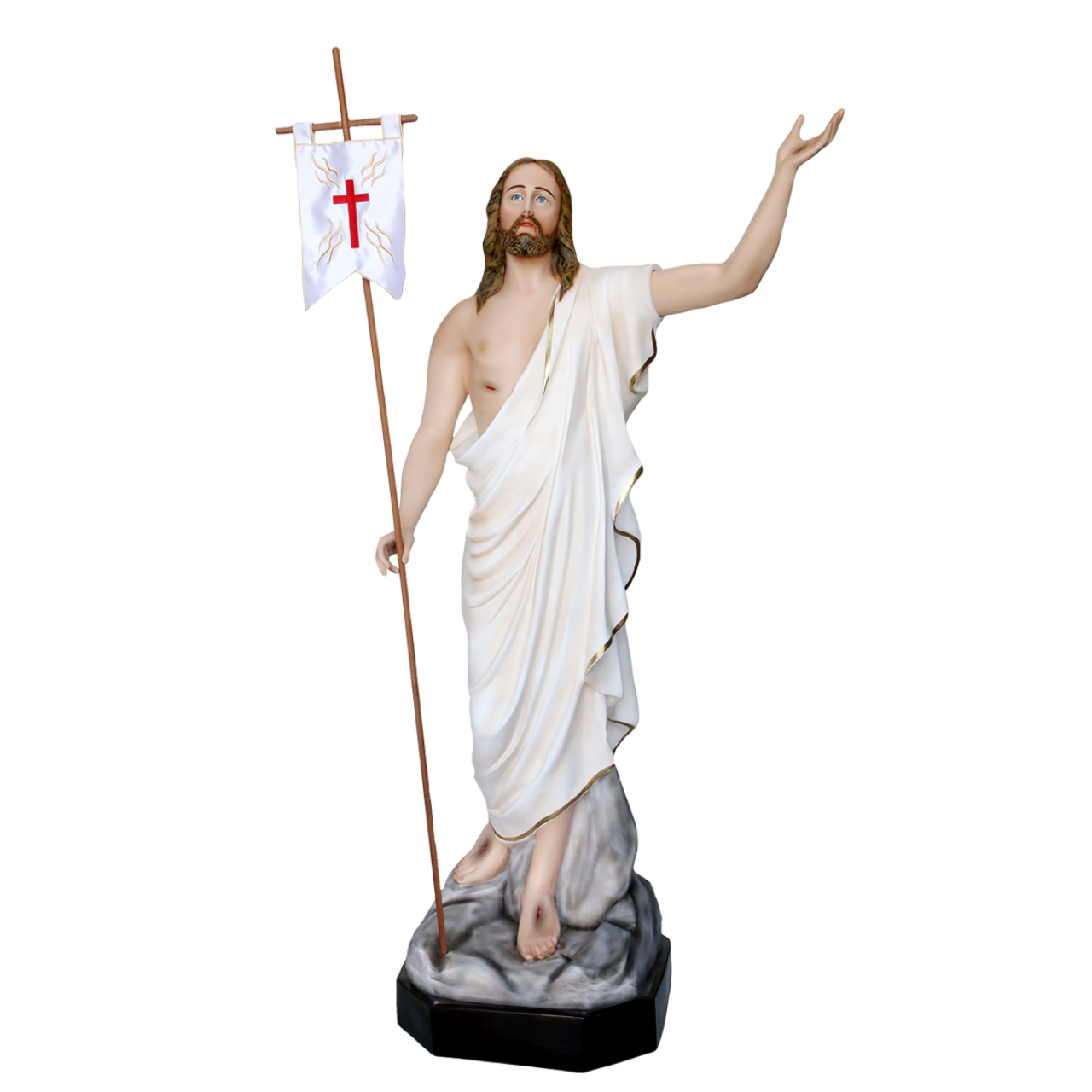 Statua Gesù Risorto 165 cm in Vetroresina