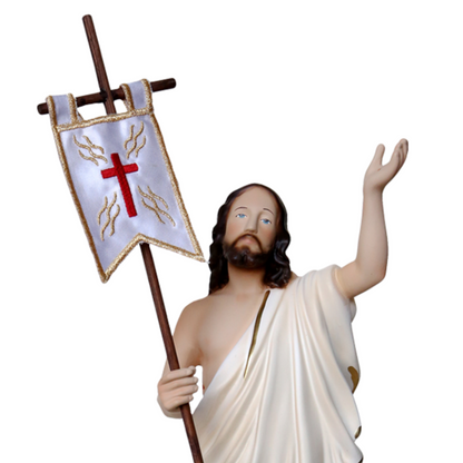 Statua Gesù Risorto 30 cm in Resina Piena