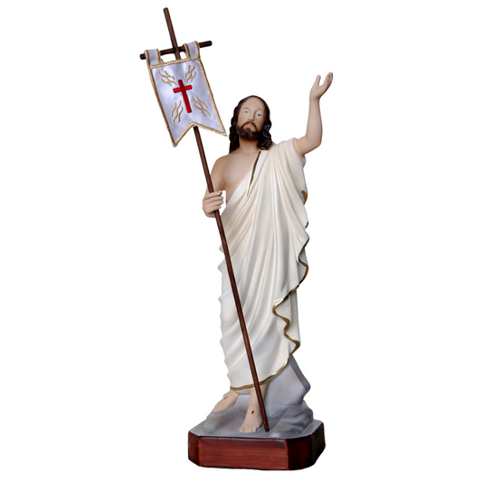 Statua Gesù Risorto 30 cm in Resina Piena