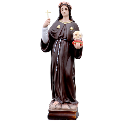 Statua Santa Rosalia 30 cm in Resina Piena