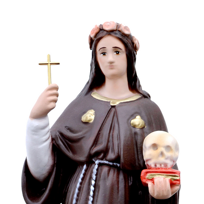 Statua Santa Rosalia 30 cm in Resina Piena