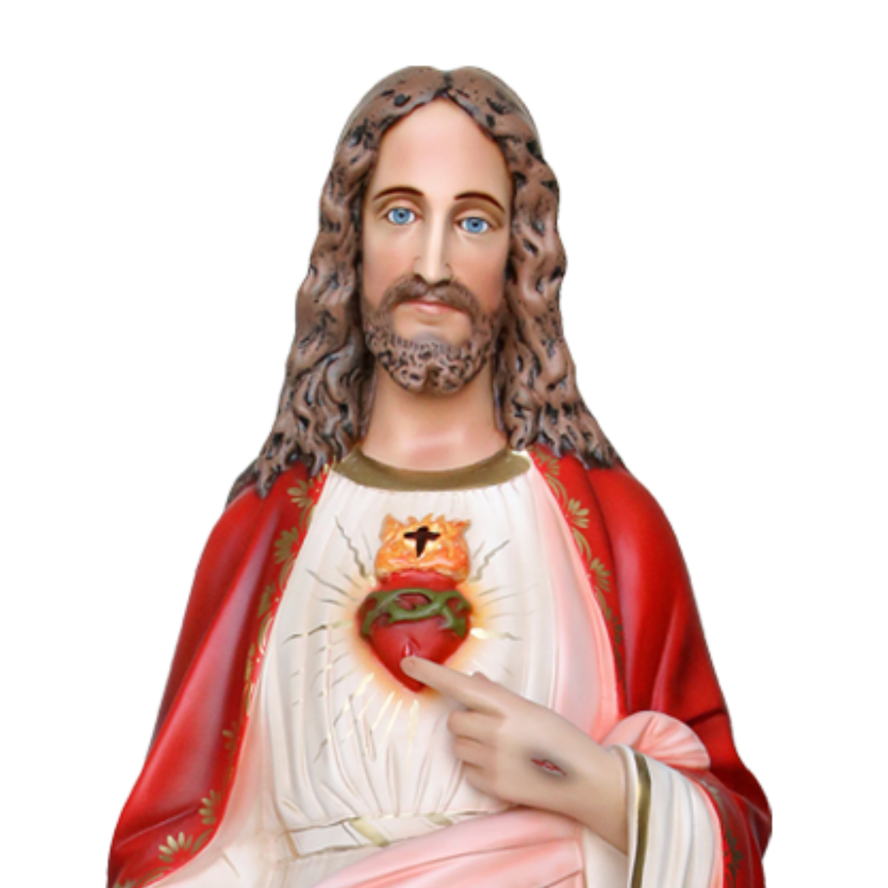 Statua Gesù Sacro Cuore 110 cm in Resina