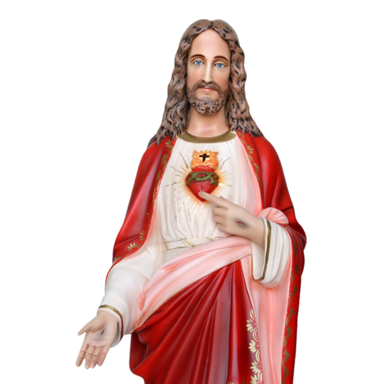 Statua Gesù Sacro Cuore 110 cm in Resina