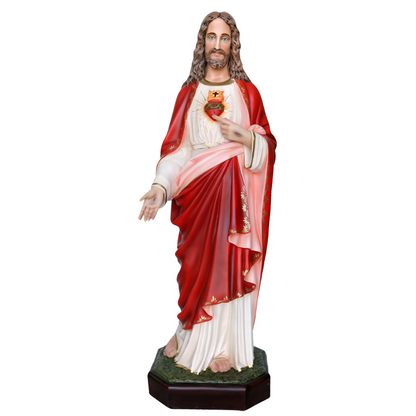 Statua Gesù Sacro Cuore 110 cm in Resina