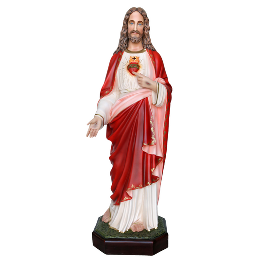 Statua Gesù Sacro Cuore 110 cm in Resina