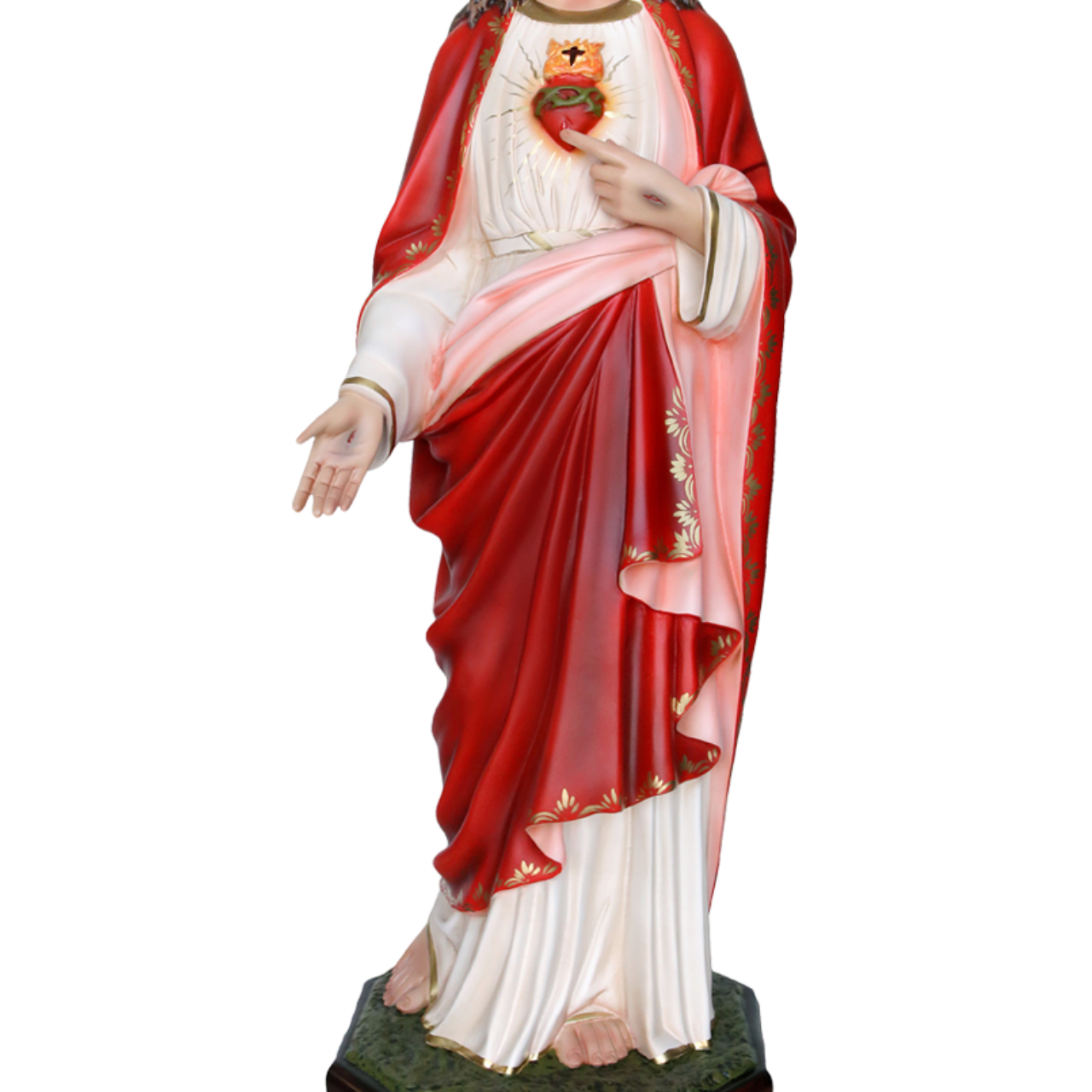 Statua Gesù Sacro Cuore 110 cm in Resina