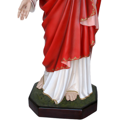 Statua Gesù Sacro Cuore 155 cm in Vetroresina