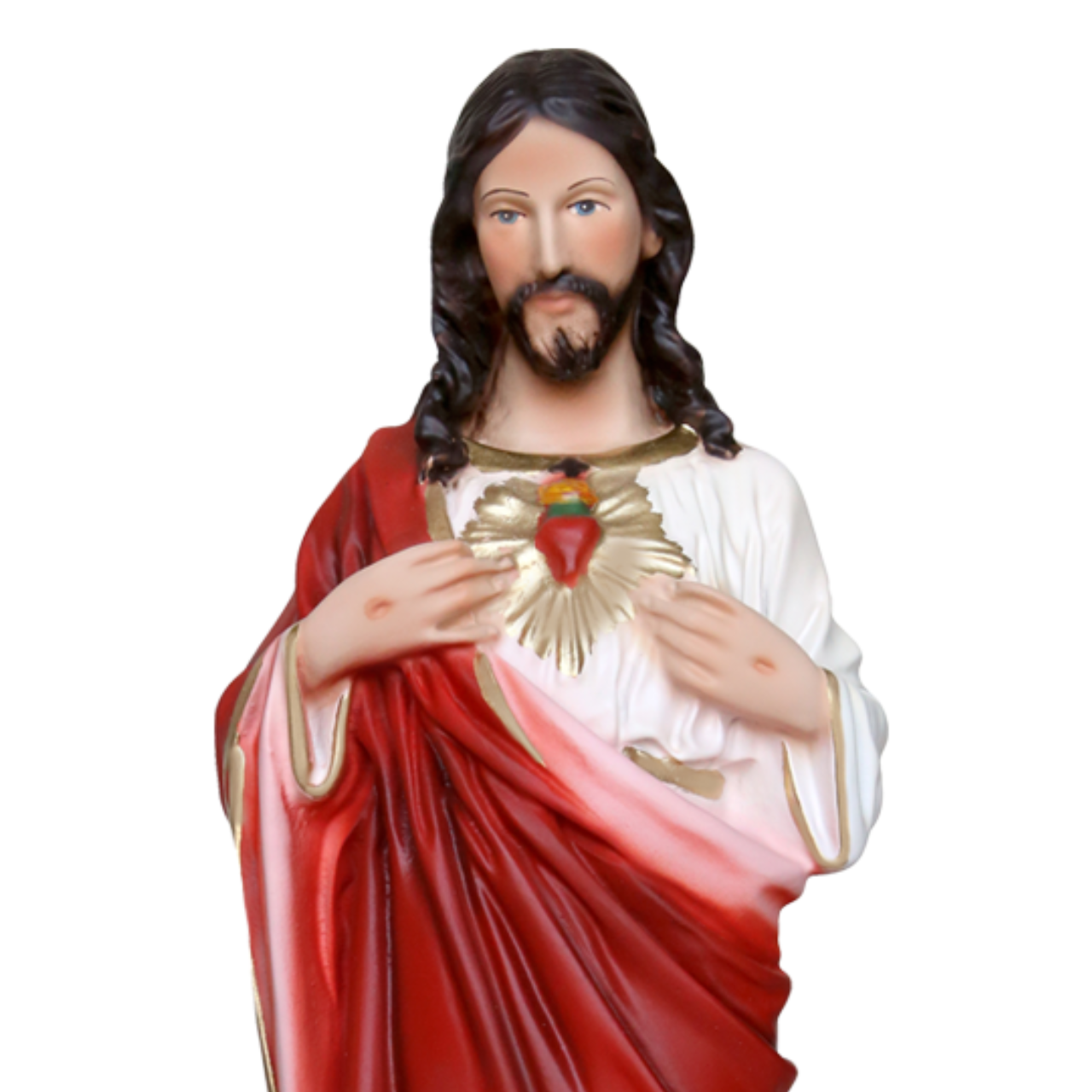 Statua Gesù Sacro Cuore 30 cm in Resina Piena