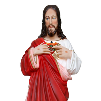 Statua Gesù Sacro Cuore 40 cm in Resina