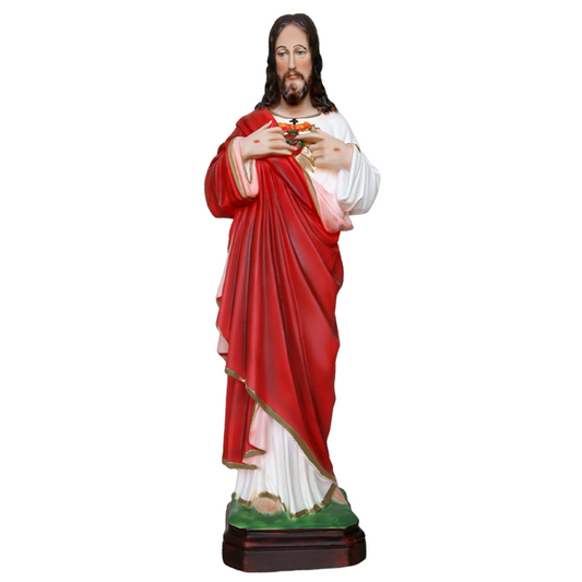 Statua Gesù Sacro Cuore 40 cm in Resina