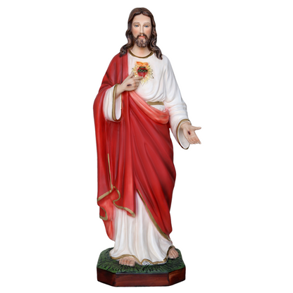 Statua Gesù Sacro Cuore 60 cm in Resina