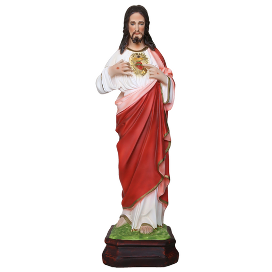 Statua Gesù Sacro Cuore 65 cm in Resina