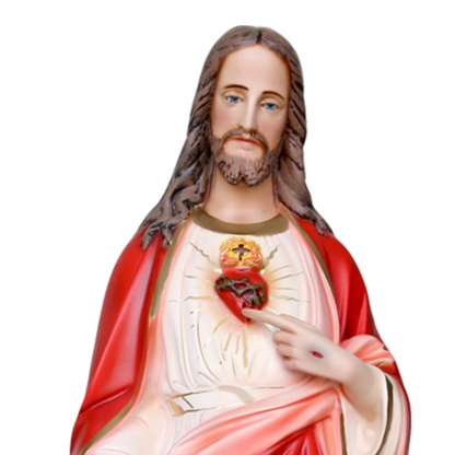 Statua Gesù Sacro Cuore 85 cm in Resina