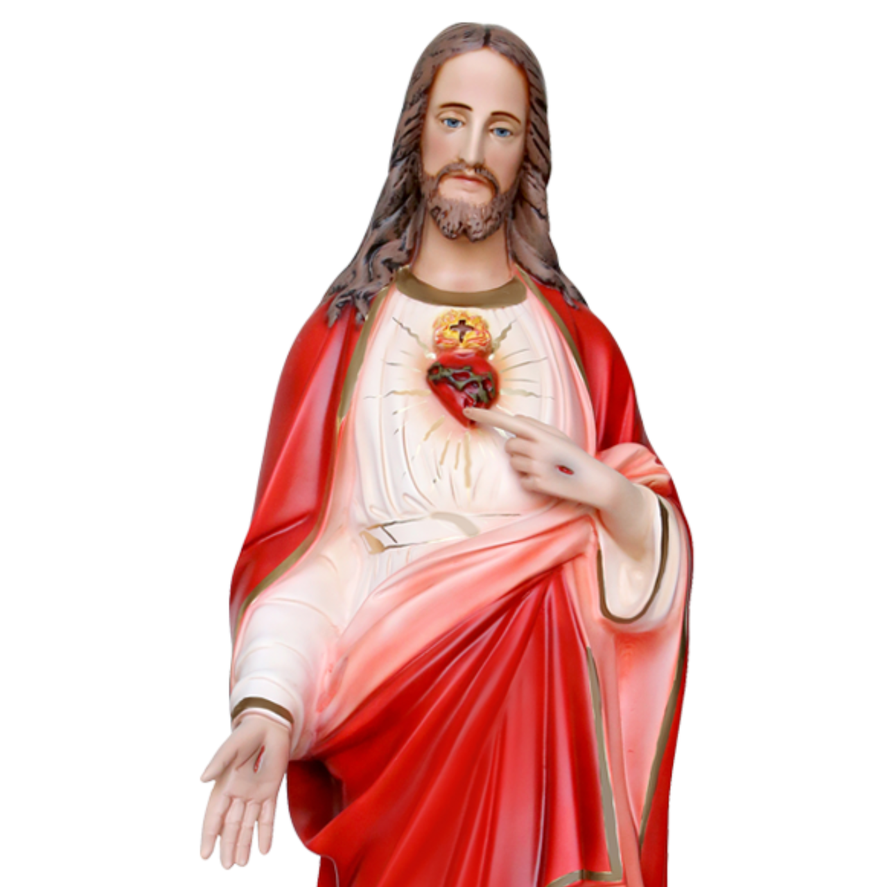 Statua Gesù Sacro Cuore 85 cm in Resina