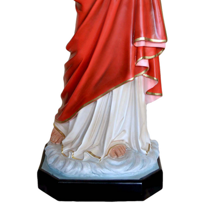 Statua Gesù Sacro Cuore Benedicente 140 cm in Vetroresina