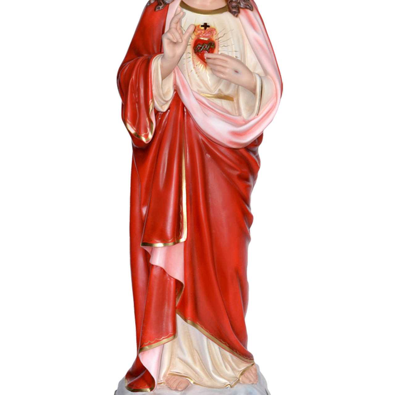 Statua Gesù Sacro Cuore Benedicente 160 cm in Vetroresina