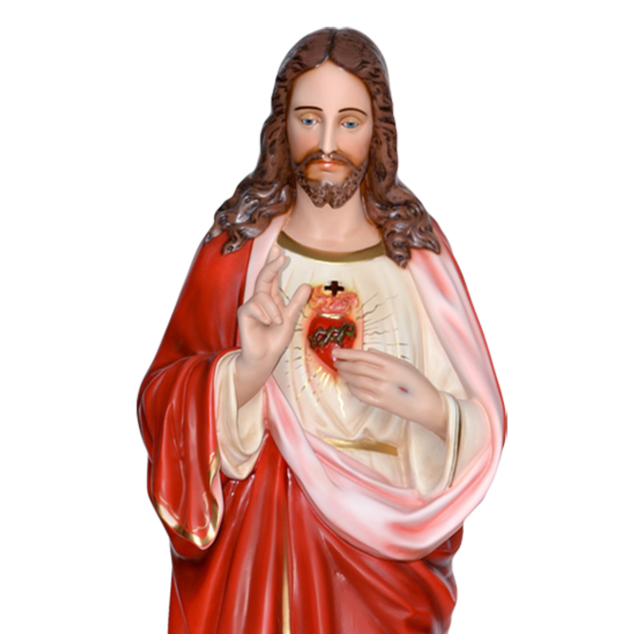 Statua Gesù Sacro Cuore Benedicente 160 cm in Vetroresina