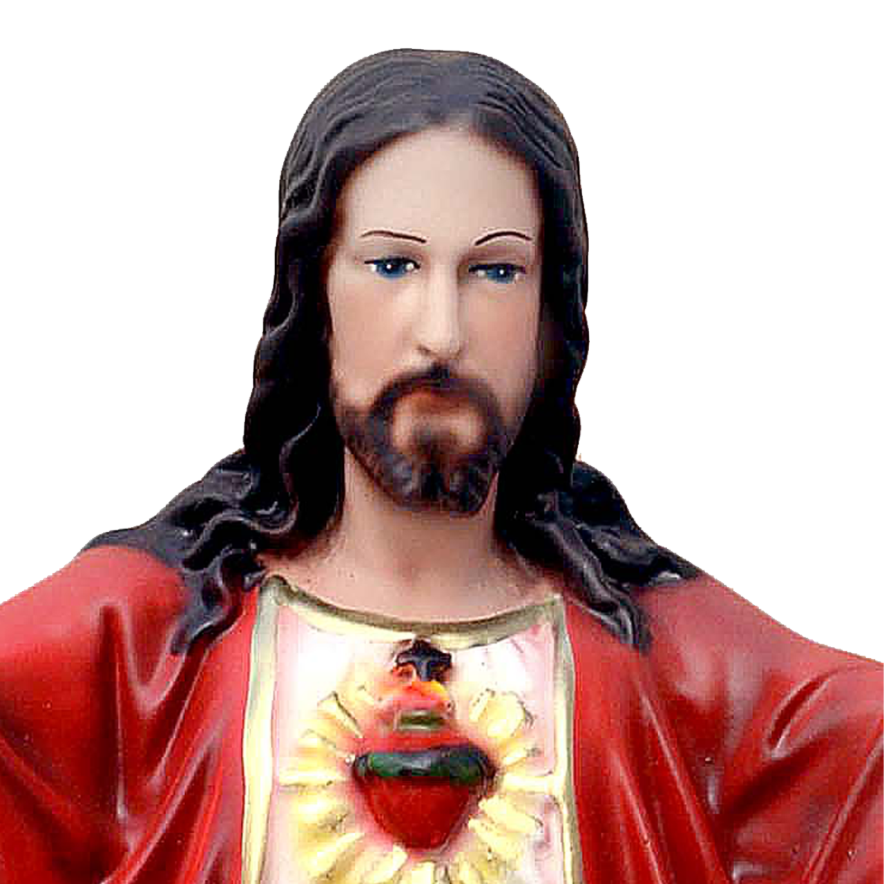 Statua Gesù Sacro Cuore Braccia Aperte 65 cm in Resina