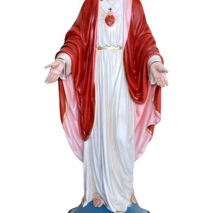 Statua Gesù Sacro Cuore Braccia Aperte 110 cm in Resina