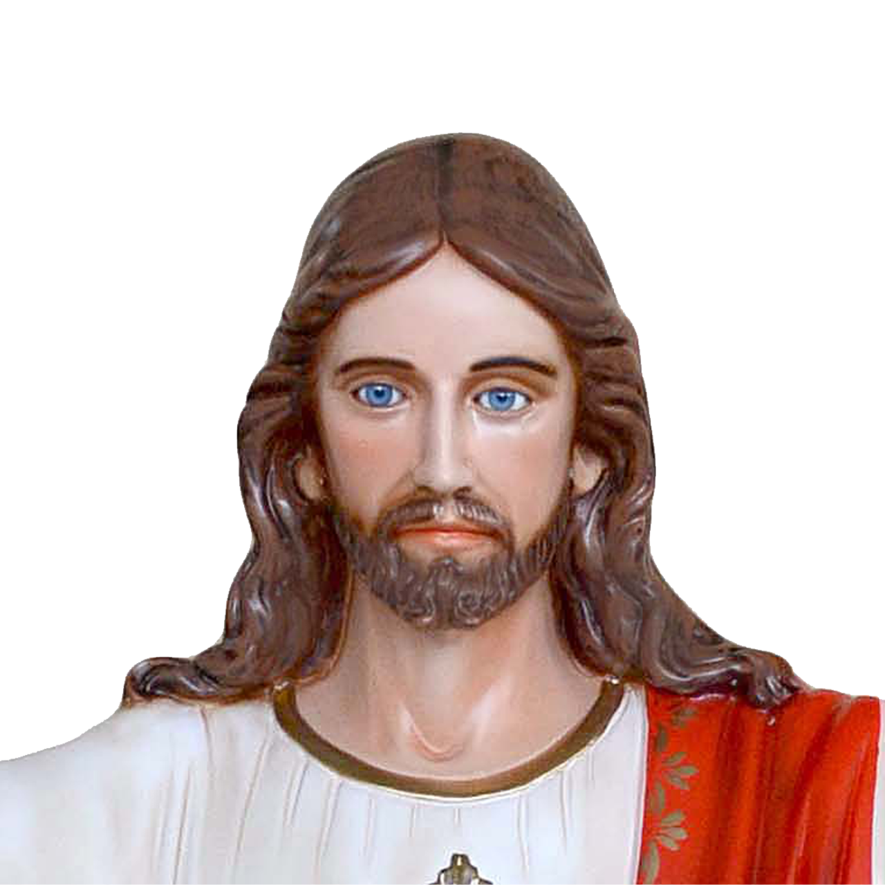 Statua Gesù Sacro Cuore Braccia Aperte 150 cm in Vetroresina