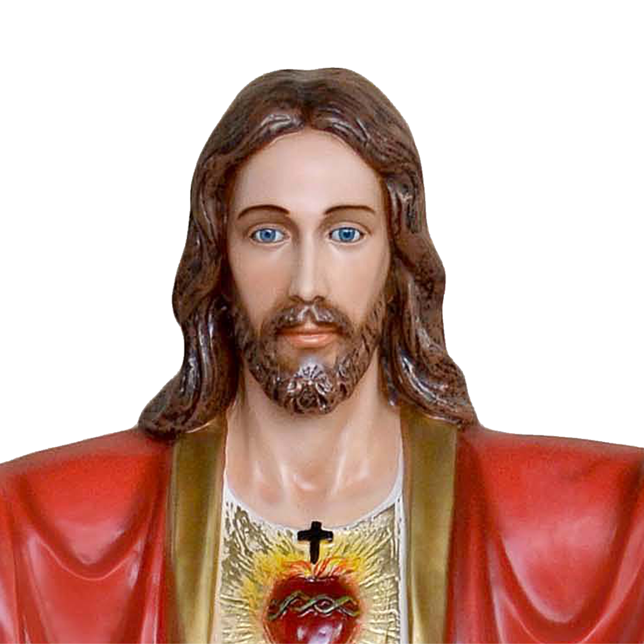 Statua Gesù Sacro Cuore Braccia Aperte 200 cm in Vetroresina