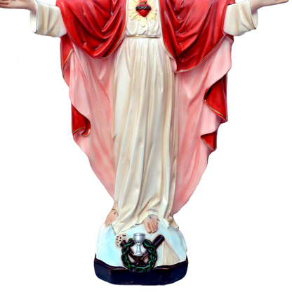 Statua Gesù Sacro Cuore Braccia Aperte 40 cm in Resina