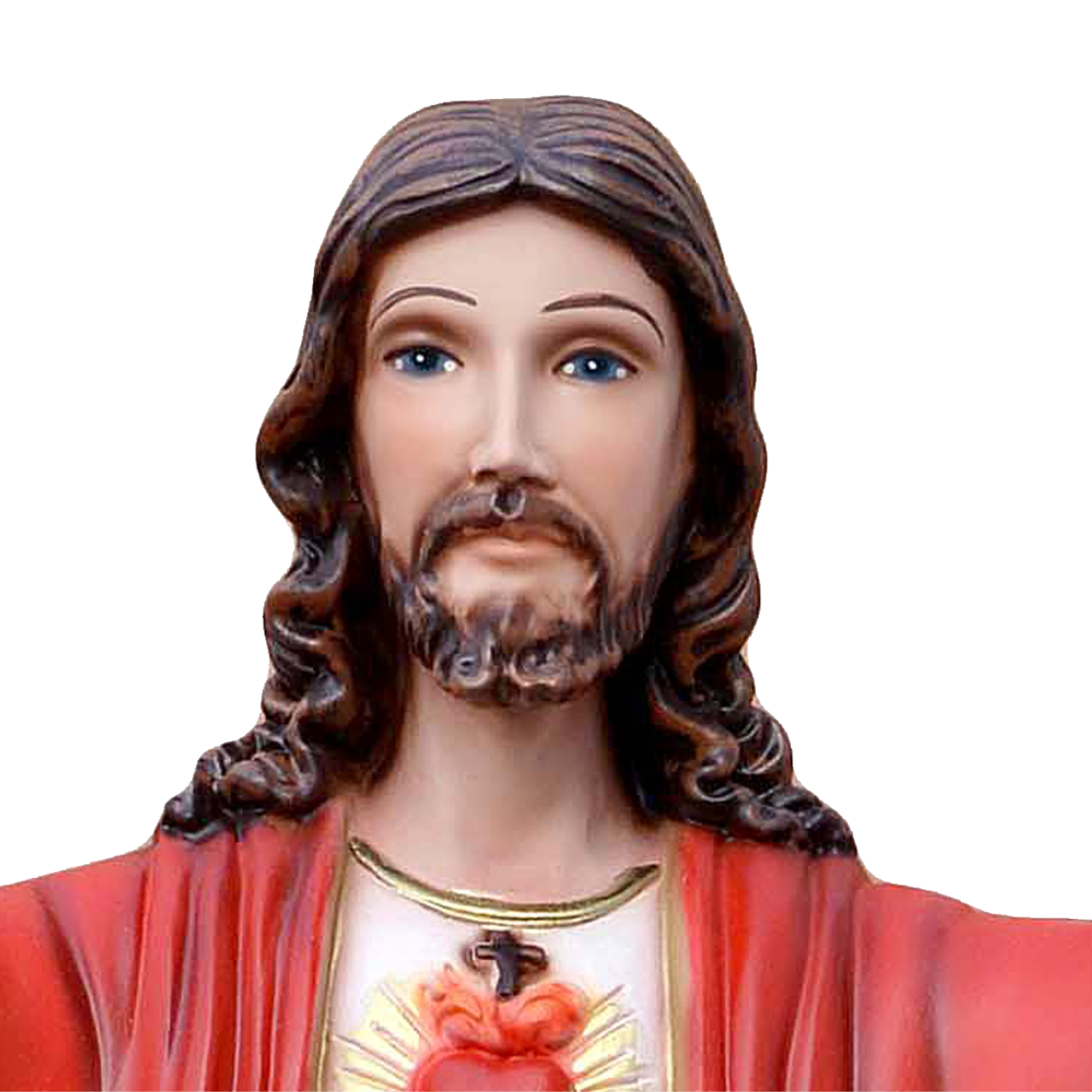 Statua Gesù Sacro Cuore Braccia Aperte 50 cm in Resina